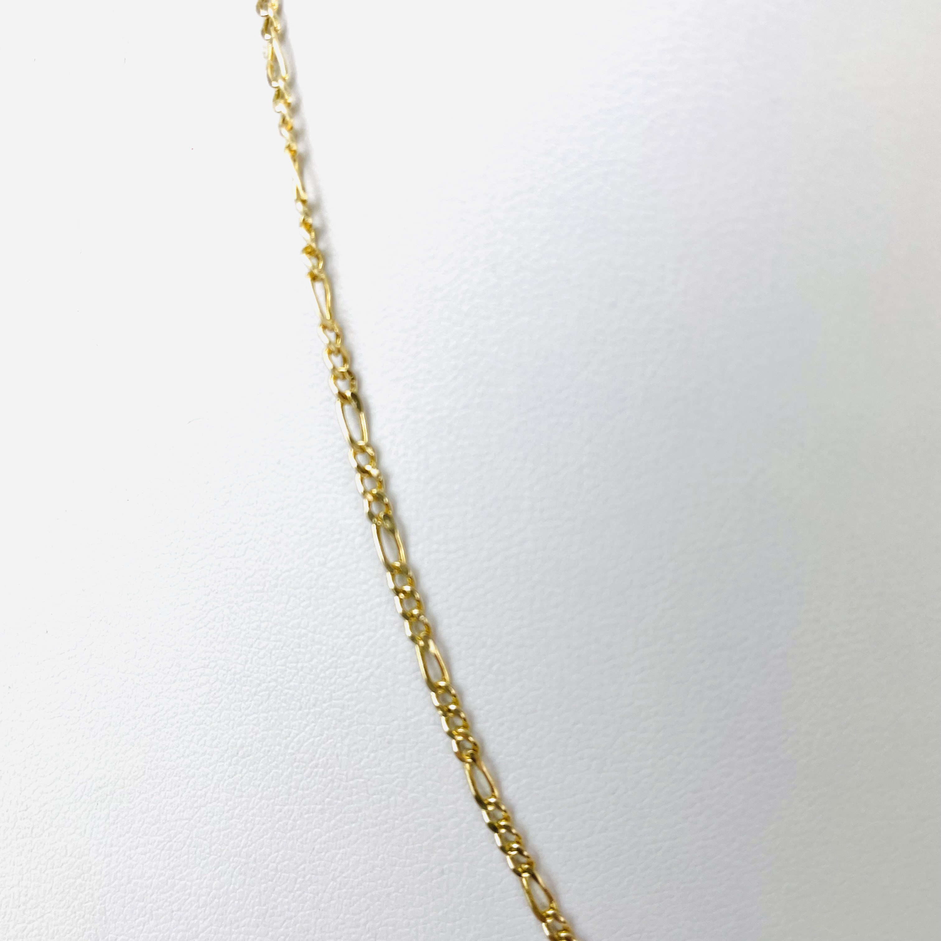Goldene Figarohalskette 14K 585 Gold 46,5cm